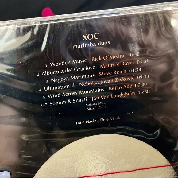 Brand New XOC Marimba Duos 2002 CD Sealed Rare - Picture 3 of 3